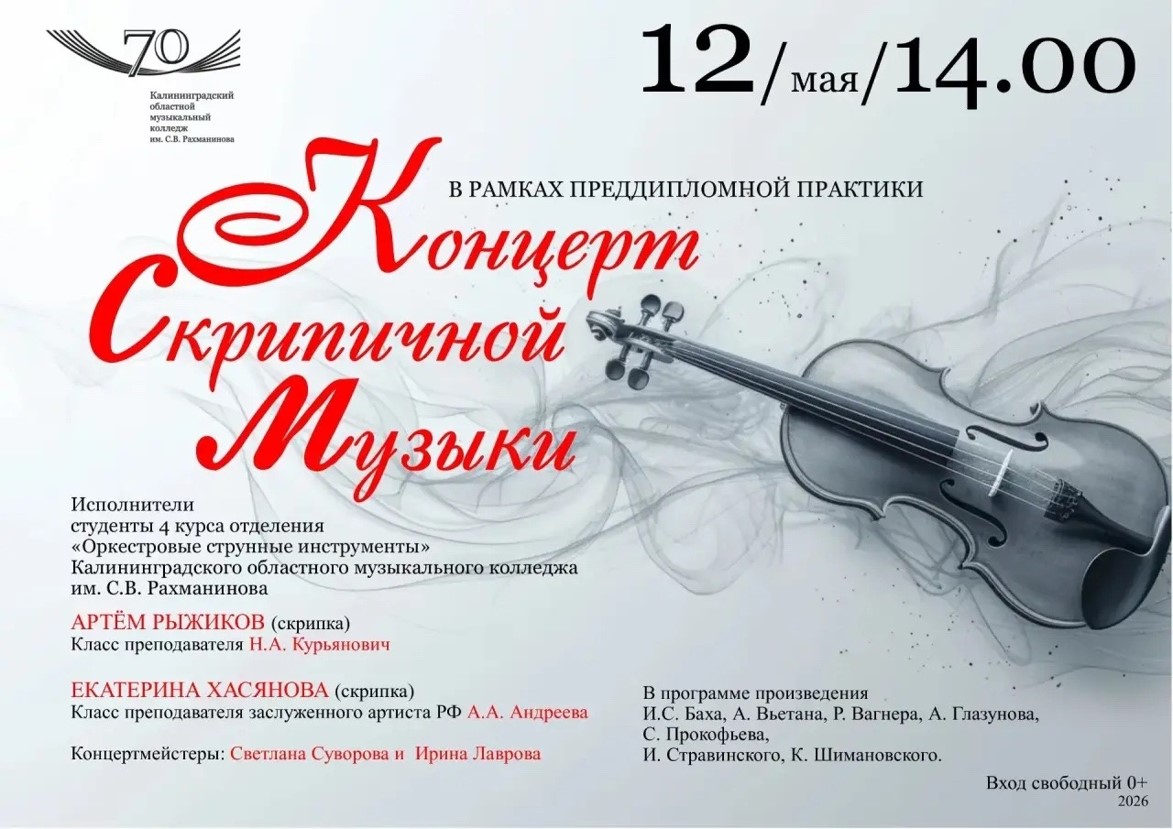Концерт скрипичной музыки